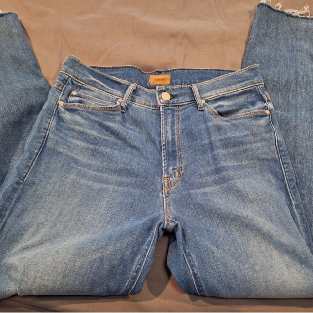 Mother The Midrise Dazzler Ankle Fray in Birds of Paradise,  Size 29 EUC